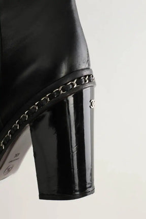 Bottes Chanel Noir en Cuir
