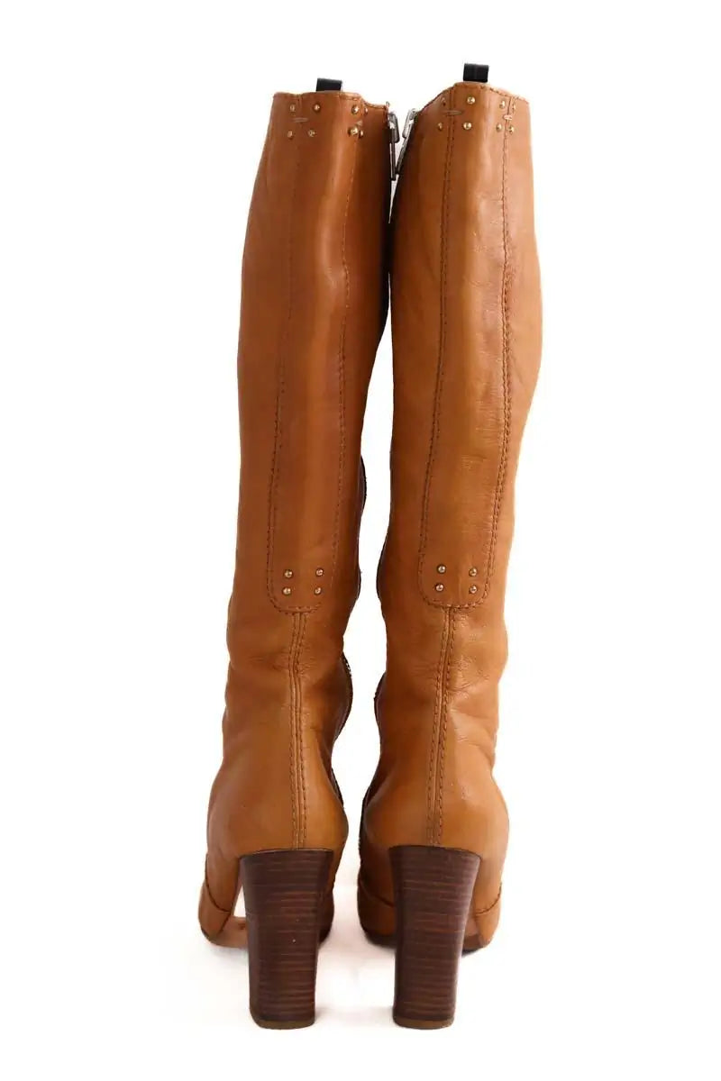 Bottes Chloé Beige en Cuir
