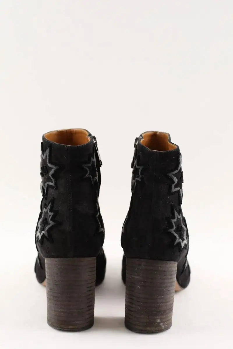 Bottes Chloé Noir en Daim