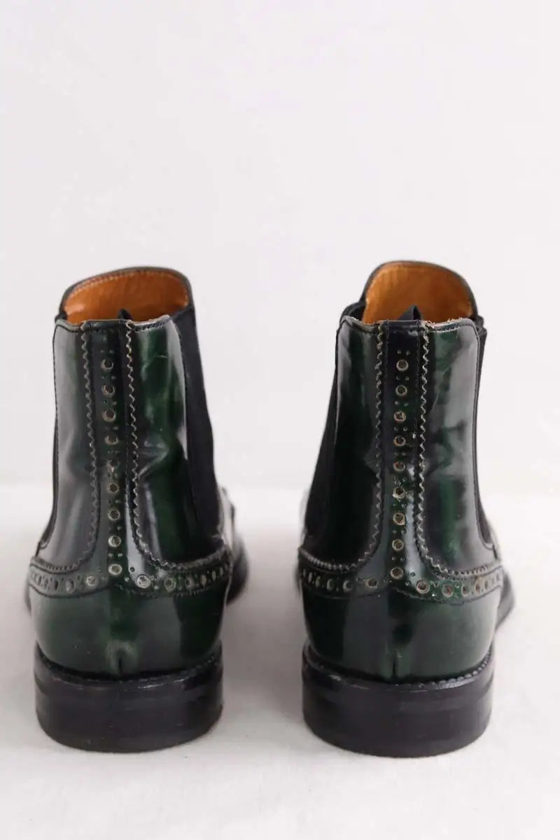 Bottes Church's Vert en Cuir