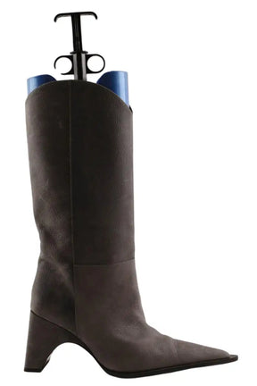 Bottes Coperni Bottes cowboy bridge Gris en Cuir, taille 37 - Seconde Main
