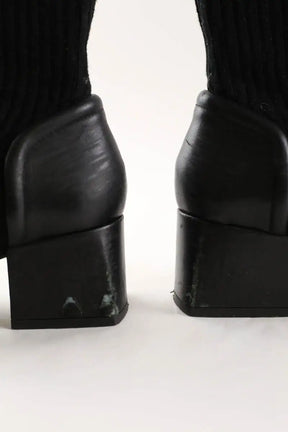 Bottes Courrèges Noir en Cuir