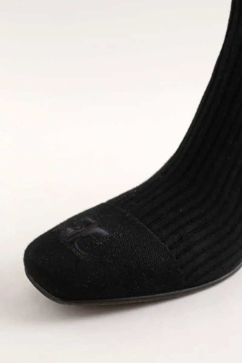 Bottes Courrèges Noir en Cuir
