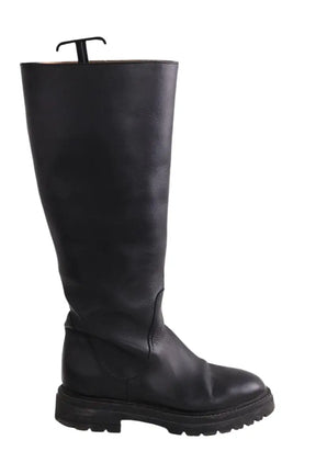 Bottes de motard Balzac Noir en Cuir, taille 39 - Seconde Main