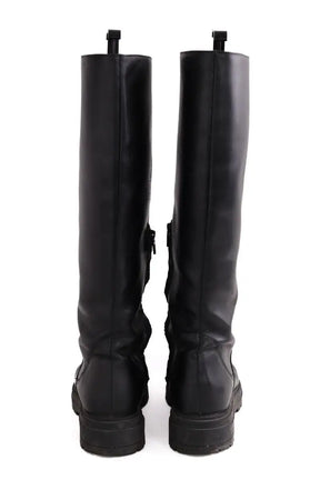 Bottes de motard Balzac Noir en Cuir