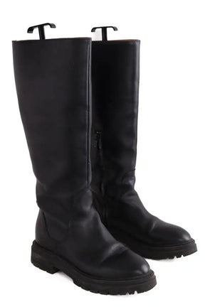 Bottes de motard Balzac Noir en Cuir