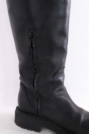 Bottes de motard Balzac Noir en Cuir