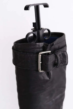 Bottes de motard Free Lance Noir en Cuir