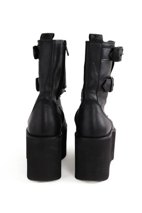 Bottes de motard The Kooples Noir en Cuir