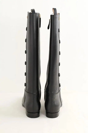 Bottes d'équitation Gucci Noir en Cuir