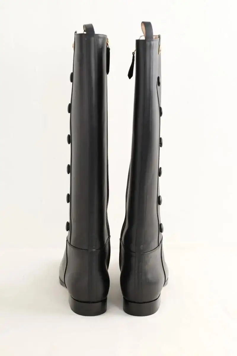 Bottes d'équitation Gucci Noir en Cuir