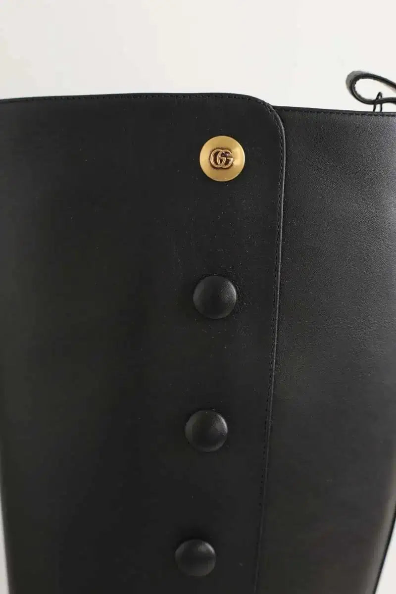 Bottes d'équitation Gucci Noir en Cuir