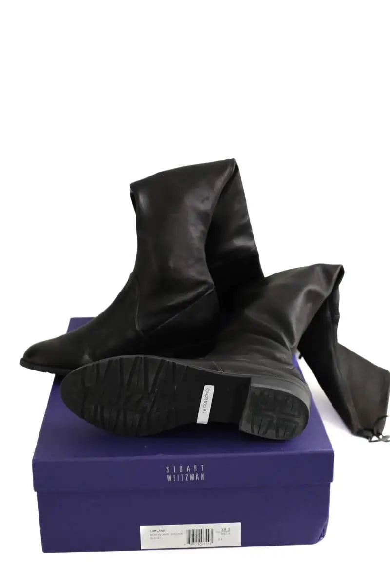 Bottes d'équitation Stuart Weitzman Noir en Cuir