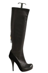 Bottes Fendi Noir en Cuir, taille 35 - Seconde Main