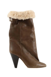 Bottes fourées Isabel Marant Marron en Cuir, taille 37 - Seconde Main