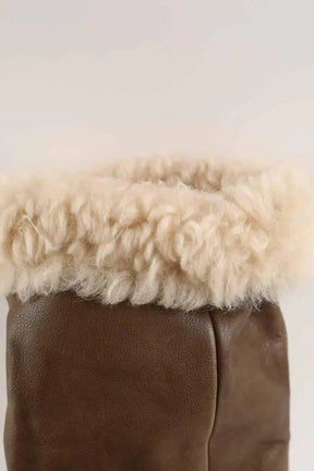Bottes fourées Isabel Marant Marron en Cuir