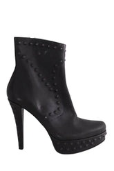 Bottes Free Lance Noir en Cuir, taille 38 - Seconde Main