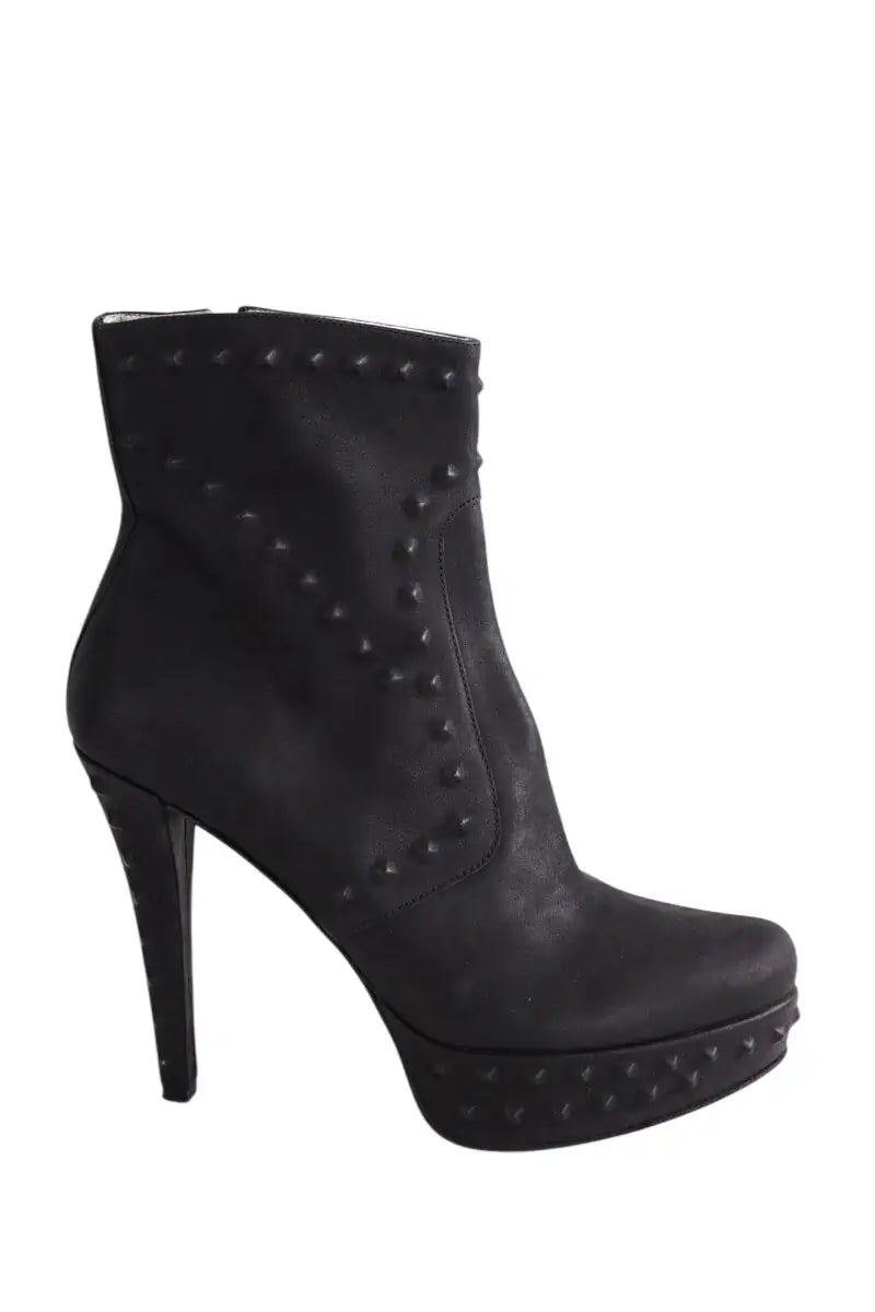 Bottes Free Lance Noir en Cuir, taille 40 - Seconde Main