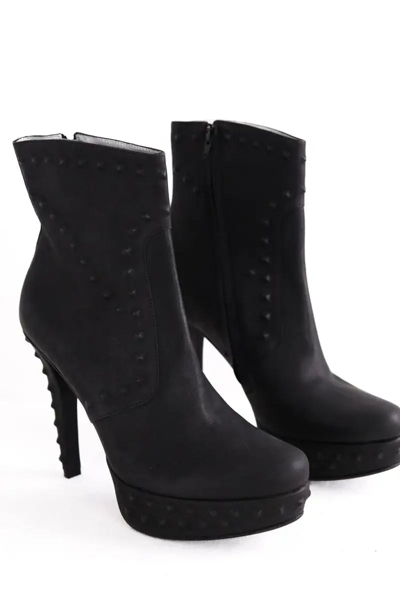 Bottes Free Lance Noir en Cuir