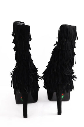 Bottes Free Lance Noir en Daim