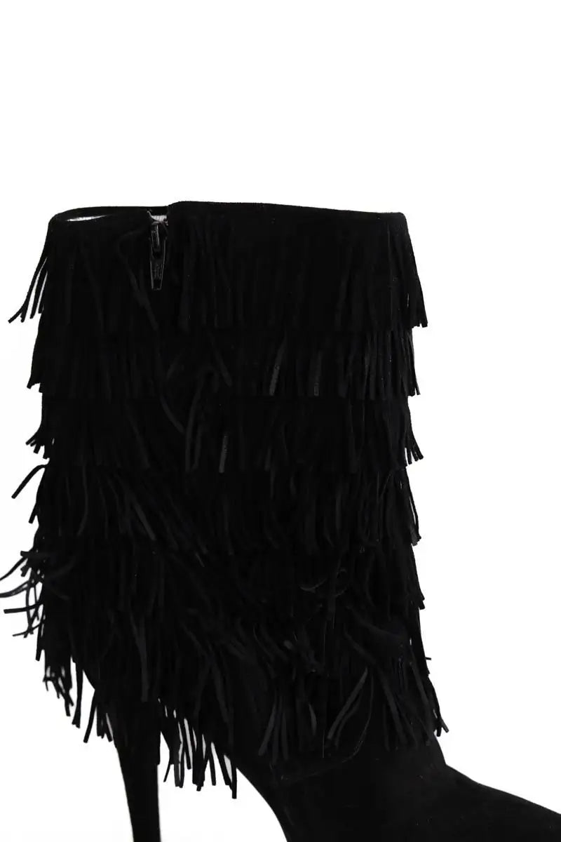 Bottes Free Lance Noir en Daim