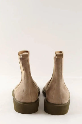 Bottes Hermès Bottines Ebony Beige en Daim