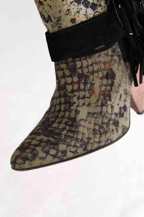Bottes Isabel Marant Vert en Tissu