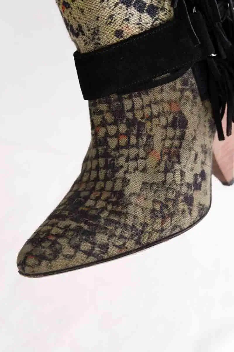 Bottes Isabel Marant Vert en Tissu