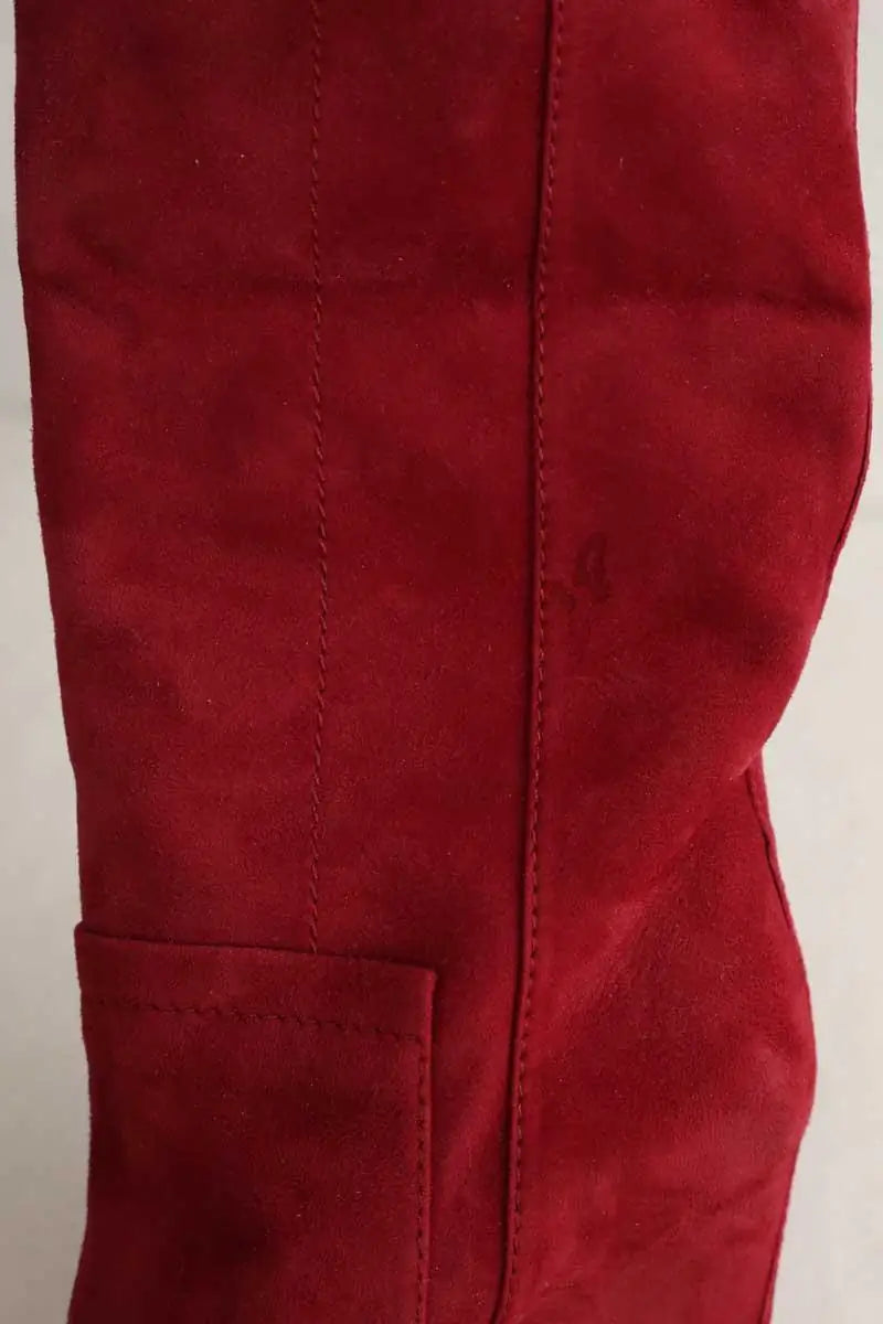 Bottes Jérôme Dreyfuss Bordeaux en Daim