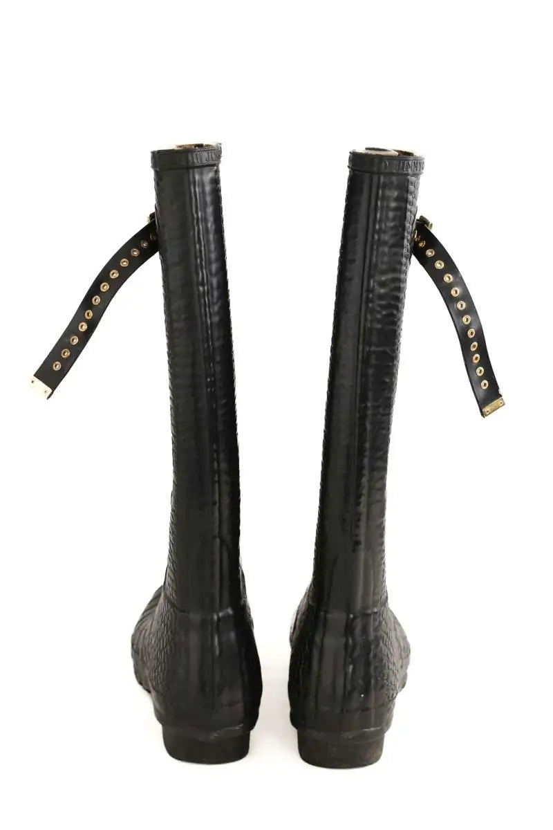 Bottes Jimmy Choo Hunter X Jimmy Choo Noir en Caoutchouc