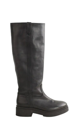 Bottes Maje Noir en Cuir, taille 41 - Seconde Main