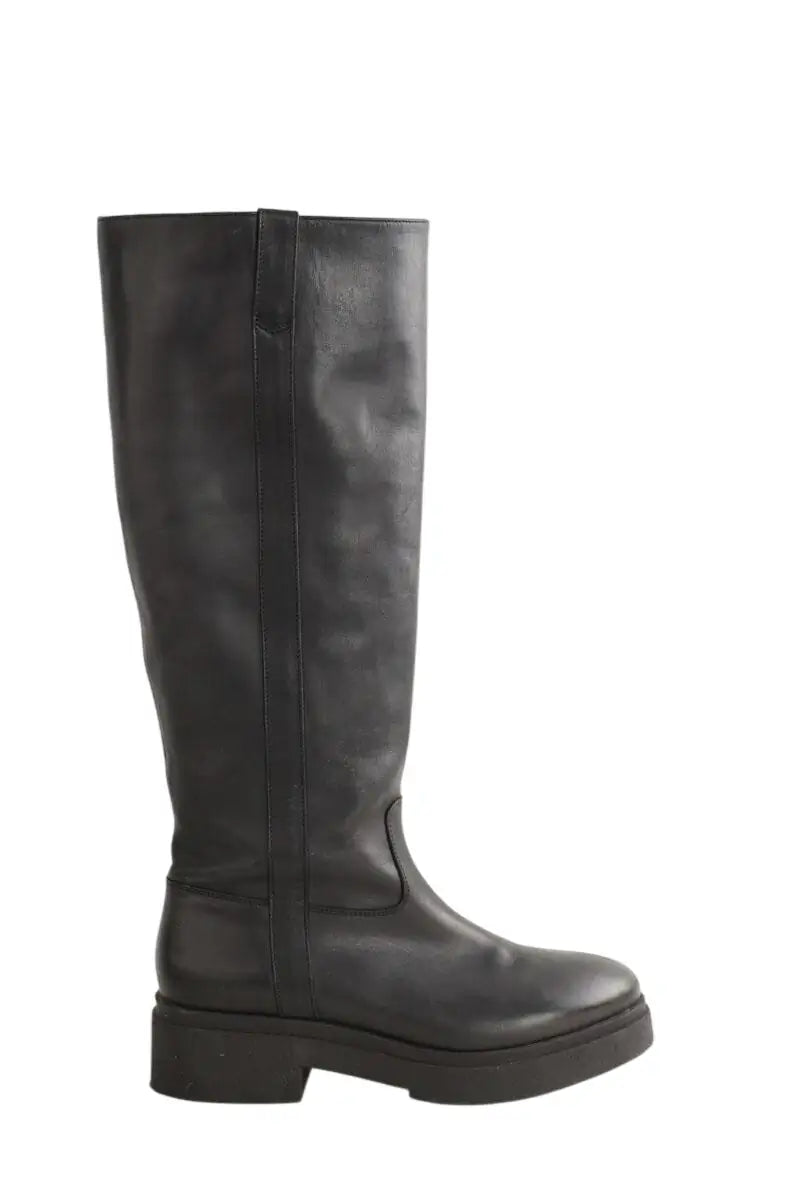 Bottes Maje Noir en Cuir, taille 41 - Seconde Main