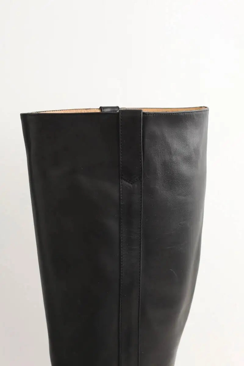 Bottes Maje Noir en Cuir