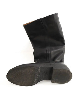 Bottes Maje Noir en Cuir
