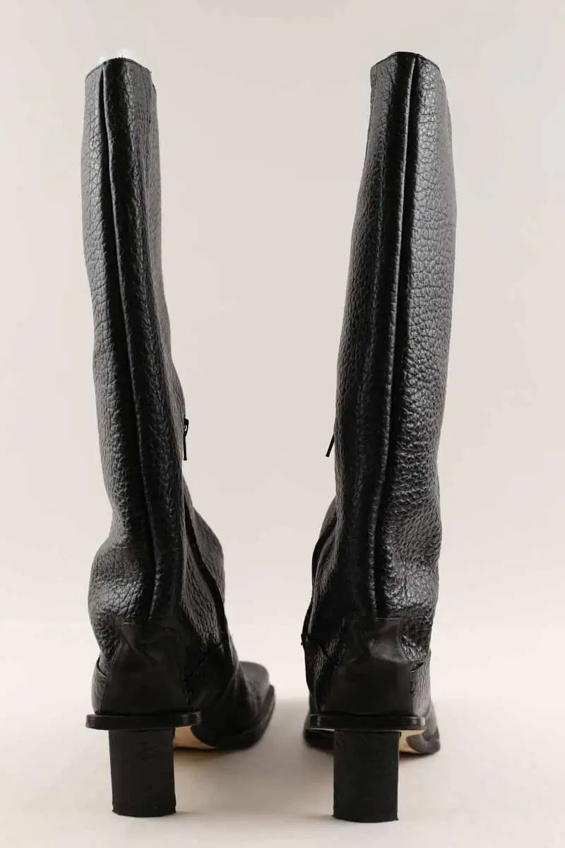 Bottes Miista Noir en Cuir