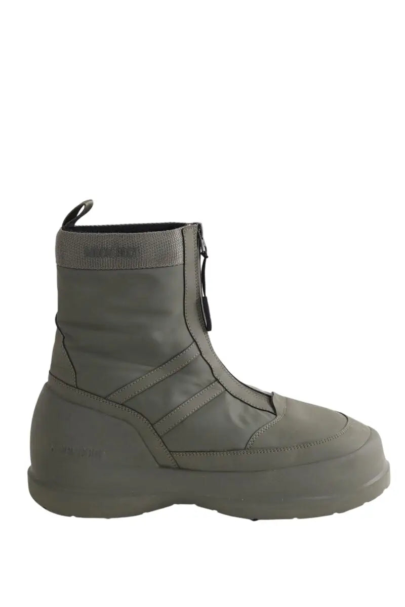 Bottes Moon Boot Kaki en Tissu, taille 44 - Seconde Main