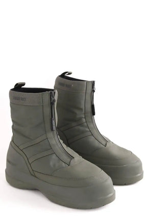 Bottes Moon Boot Kaki en Tissu
