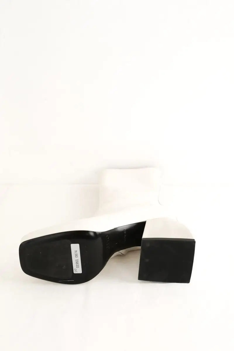 Bottes Nodaleto Ecru en Cuir