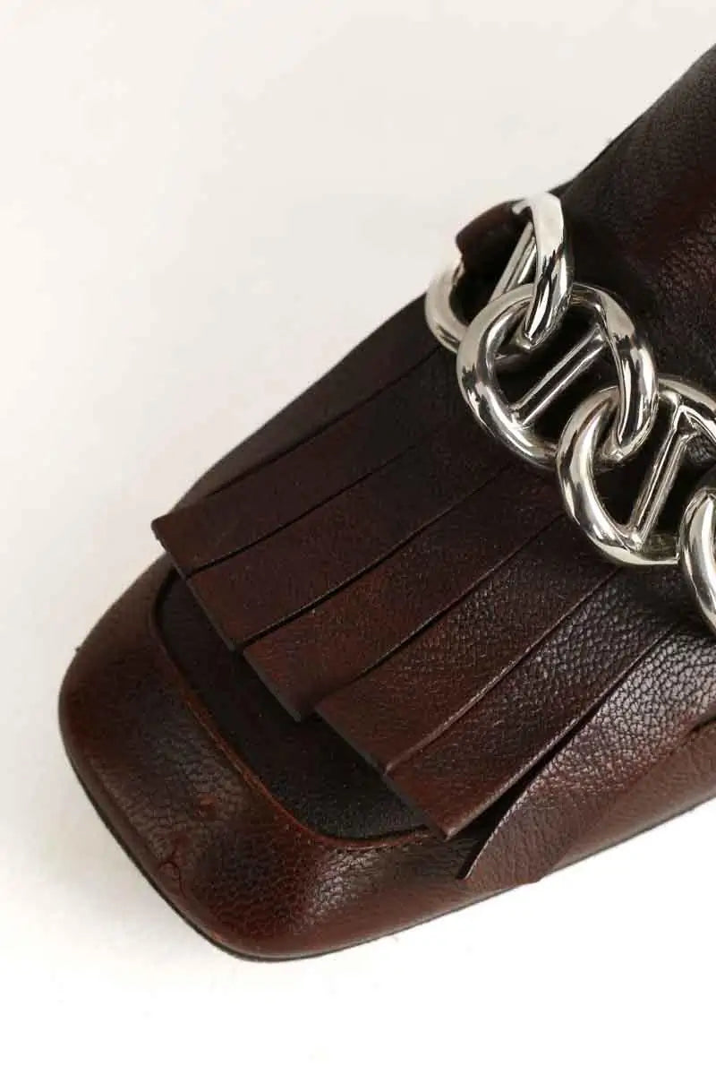 Bottes Prada Marron en Cuir