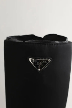 Bottes Prada Noir en Tissu