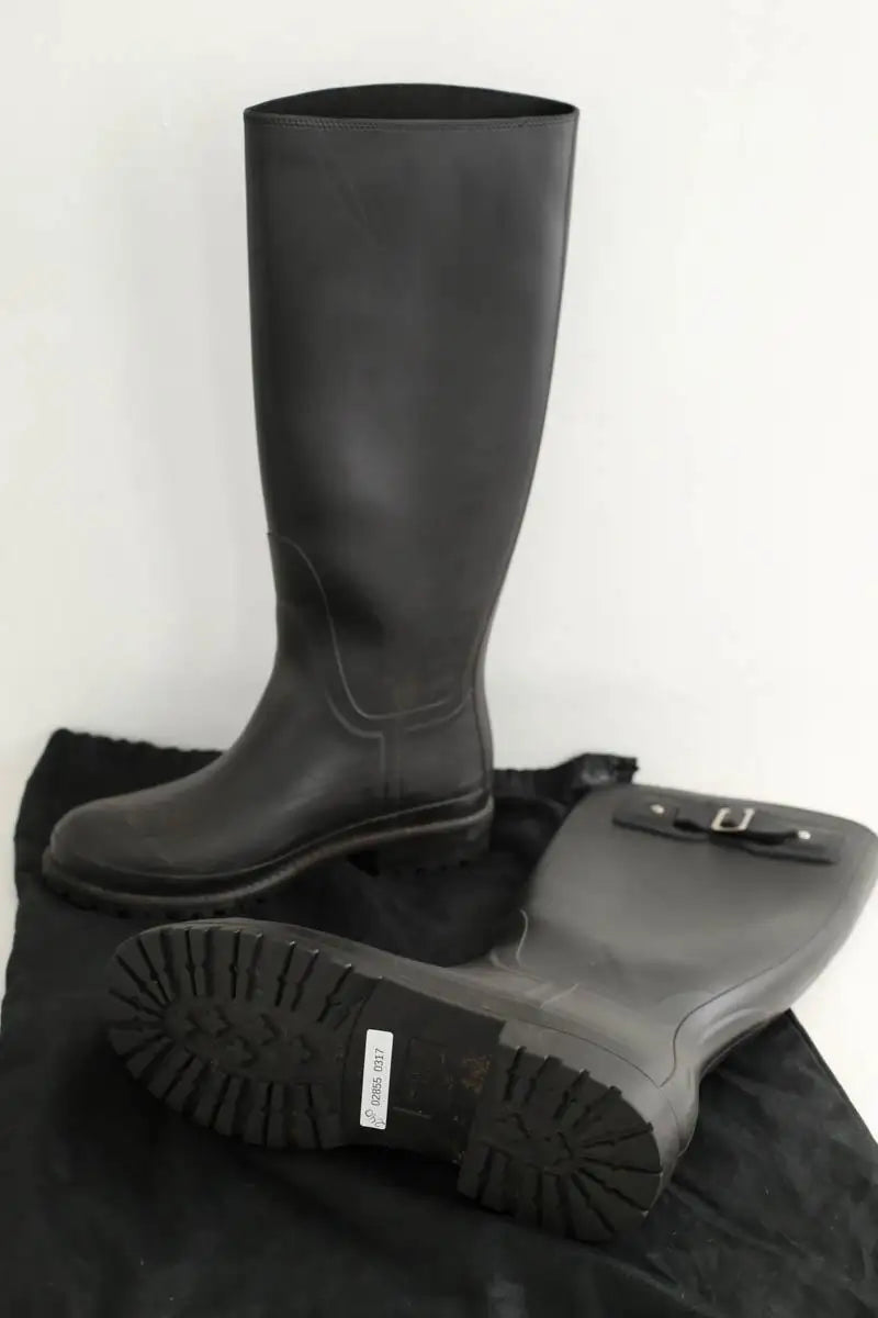 Bottes Saint Laurent Noir en Tissu