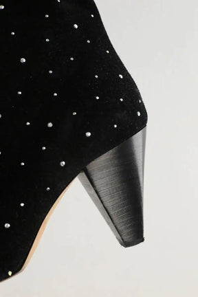 Bottes Sandro Noir en Daim