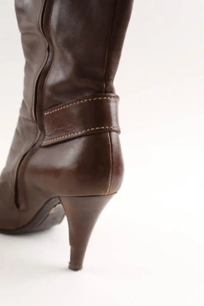 Bottes Sergio Rossi Marron en Cuir