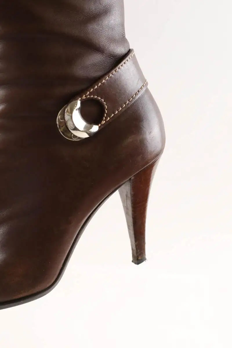 Bottes Sergio Rossi Marron en Cuir