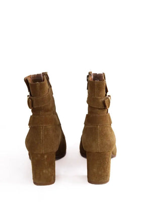 Bottes Sézane Camel en Daim