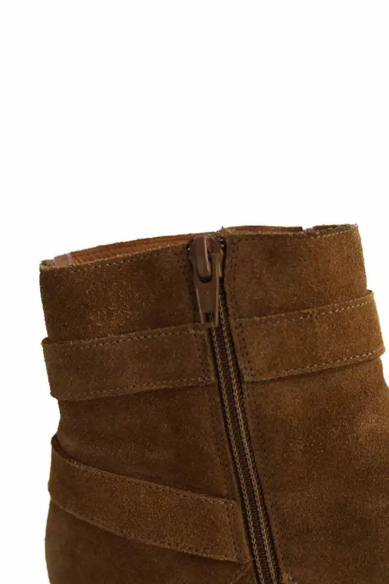Bottes Sézane Camel en Daim