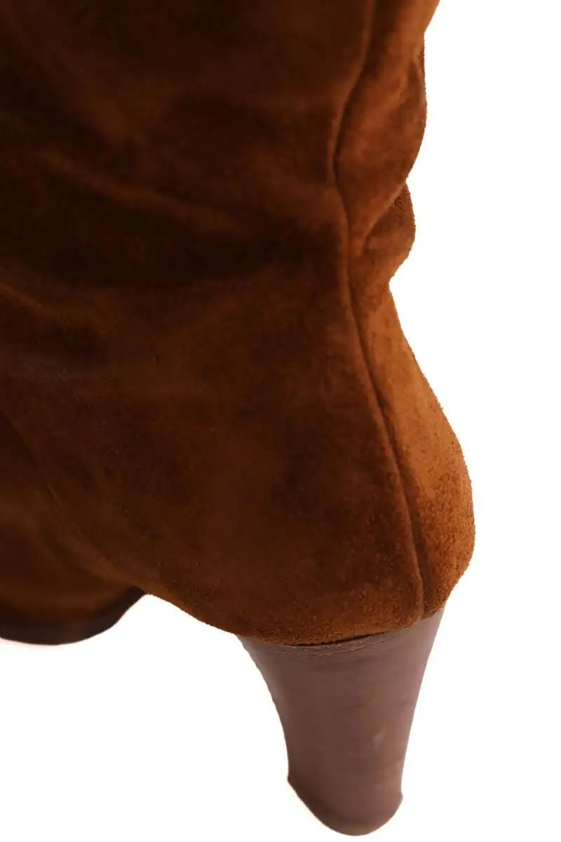 Bottes Sézane Camel en Daim