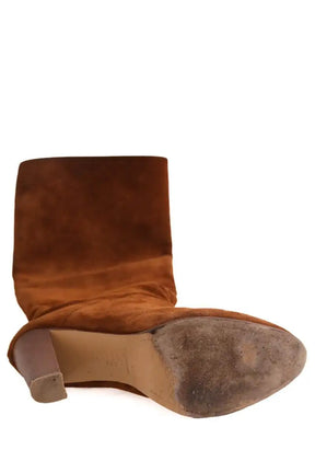 Bottes Sézane Camel en Daim