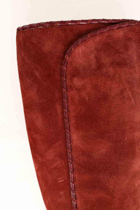 Bottes Sézane Marron en Daim
