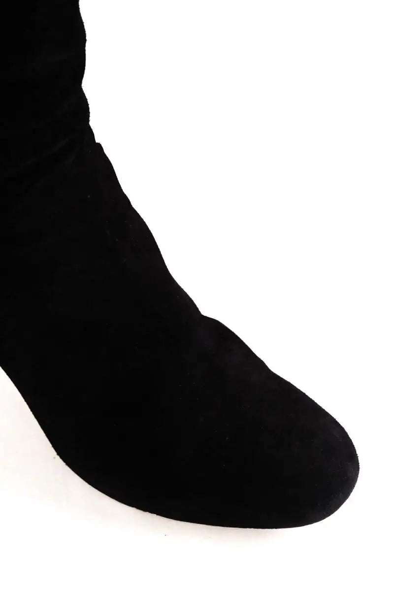 Bottes Sézane Noir en Daim